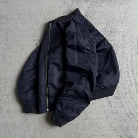 Classic Navy Bomber Jacket - Picture 3 of 4